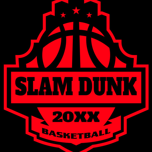 SLAM DUNK Basketball Logo Template Thumbnail